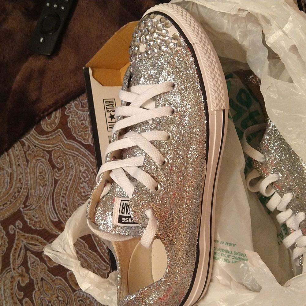 DIY Glitter Converse